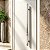 Puxador de Porta Duplo Inox Alto Brilho Perseu para Porta, Vidro, Correr, Pivotante Grego Metal - Imagem 4