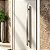 Puxador de Porta Duplo Inox Escovado Perseu para Porta, Vidro, Correr, Pivotante Grego Metal - Imagem 4