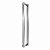 Puxador para Portas Inox Escovado Apolo para Porta de Vidro, Madeira, Correr Grego Metal - Imagem 2