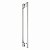 Puxador Duplo Inox Premium 60cm Para Porta Orfeu Portas Madeira, Vidro, Pivotante Grego Metal - Imagem 2