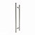 Puxador Inox Duplo Para Porta 60cm Egeu Portas Madeira, Vidro, Pivotante, Correr Grego Metal - Imagem 10