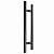 Puxador Duplo de Porta 100cm Aço Inox Tubular Redondo 1.1/2 Polegada Alça Para Portas Grego metal - Imagem 12