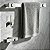 Kit De Acessórios Para Banheiro Patmos Aço Inox Prata Escovado Pia, Box e Lavabo Grego Metal - Imagem 1