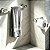Kit De Acessórios Para Banheiro Patmos Aço Inox Prata Escovado Box, Lavabo Grego Metal - Imagem 3