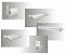 Kit Acessórios para Banheiro Vidro com Porta Shampoo 5 Peças Exclusive 701EXA - Imagem 2