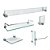 Kit Acessórios para Banheiro em Vidro com Porta Shampoo 421VTA Vitralle - Imagem 1