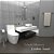 Kit Duplo Acessórios Para Banheiro Redondo Preto Fosco Luxo - Imagem 7