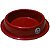 Tigela Pet Ração Água Alumínio Vida Mansa Vermelho 200 ml - Imagem 1