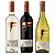 Kit Vinhos Chilenos Tierra del Fuego Clássico Sauvignon Blanc Cabernet Sauvignon e Chardonnay 3x750ml - Imagem 1