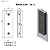Ferragem 1101J para vidro (dobradiça pivotante superior Jumbo) - aço inox - Imagem 2