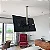 Suporte Giratório de Teto para TV - Modelo UP (UNIVERSAL), com regulagem - aço inox - Imagem 2