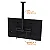 Suporte Giratório de Teto para TV - Modelo UP (UNIVERSAL), com regulagem - aço inox - Imagem 4