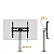 Suporte Giratório para TV - Modelo BASE (UNIVERSAL) - aço inox - Imagem 10