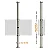 Suporte Giratório para TV - Modelo BOX Premium (para caixa, UNIVERSAL) - aço inox - Imagem 9