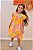 Vestido Infantil Flores Amarelo - Imagem 1