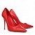 Carrano - Scarpin Loretta Salto Alto Fino Em Couro Vermelho - Imagem 2