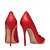Carrano - Scarpin Loretta Salto Alto Fino Em Couro Vermelho - Imagem 3
