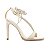 Cecconello - Sandália Salto Alto Off White Brilho - Imagem 1