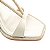 Cecconello - Sandália Salto Alto Off White Brilho - Imagem 4