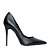 Carrano - Scarpin Loretta Salto Alto Fino em Couro Preto - Imagem 1