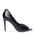 Carrano - Peep Toe Salto Alto Couro Preto - Imagem 1