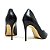 Carrano - Peep Toe Salto Alto Couro Preto - Imagem 4