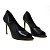 Carrano - Peep Toe Salto Alto Couro Preto - Imagem 2