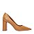 Carrano - Scarpin Emma Salto Oval Couro Marrom Desert Camel - Imagem 1
