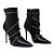 Cecconello - Bota Couro Preto Metais Espiral - Imagem 2