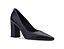 Seu Sapato - Scarpin Couro Preto Salto bloco - Imagem 1