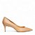 Carrano - Scarpin Valentina Salto fino medio Couro Bege   Crema 439012 Cab0144 - Imagem 1