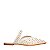 Carrano - Mule Flat Studs Couro Off White - Imagem 1