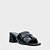 Carrano - Open Mule Puffy Salto Wave Couro Preto - Imagem 2