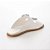 Carrano - Sandalia Flat Papete Couro Branco - Imagem 3