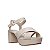 Carrano - Sandalia Plataforma Simple Couro Off White Lait - Imagem 2