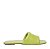 Carrano - Flat Slide Puffy Icon Couro Verde Lime Green - Imagem 1