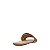 Carrano - Flat Tela Crystal Couro Suede Dourado - Imagem 3