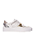 Carrano - Tenis Flatform Blend Couro Branco e Mentalizado Gold - Imagem 1