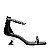 Carrano - Sandalia Shine Cristal Salto Space Couro Preto - Imagem 1