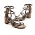 Cecconello - Sandalia Salto Bloco New Venetto Couro Amendoa - Imagem 6