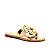 Cecconello - Sandalia Flat Couro Flor Ouro - Imagem 2