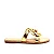 Cecconello - Sandalia Flat Couro Flor Ouro - Imagem 1