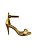 Carrano - Sandalia Glam Salto Fino Couro Metalizada Gold - Imagem 1
