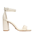Carrano - Sandalia Classic Salto Bloco Couro Off White Lait - Imagem 1