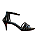Carrano - Sandalia Straps Salto Medio Fino Couro Preto - Imagem 1