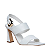 Carrano - Sandalia Maxi Tiras Salto Wave Couro Branco - Imagem 2
