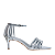 Carrano - Sandalia Straps Salto Medio Fino couro Spechio Prata - Imagem 1