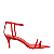 Carrano - Sandalia Classy Straps Salto Fino Couro Vermelho Carrano - Imagem 1