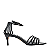 Carrano - Sandalia Straps Salto medio Fino Couro Verniz Preto - Imagem 1