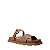 Carrano - Flat Papete Duo Fivela Couro Camel - Imagem 2